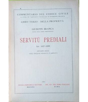 Libro Terzo - Della Proprietà. Servitù Prediali. Art. 1027-1099