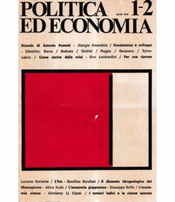 Politica ed economia 1-2 Aprile 1973  Rivista bimestrale