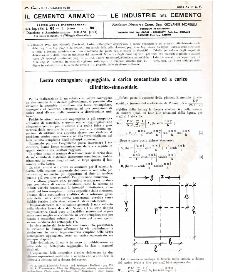Il cemento amato - Le industrie del cemento 37° anno Gen - Dic 1940 (10 fascicoli rilegati) + indice generale anno XXXVII 1940