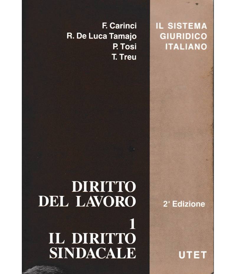 Diritto del lavoro 1. Il diritto sindacale