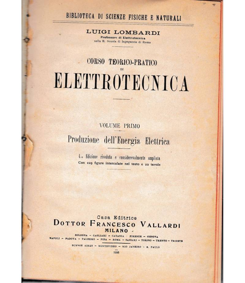 Corso teorico-pratico di Elettrotecnica 2 volumi