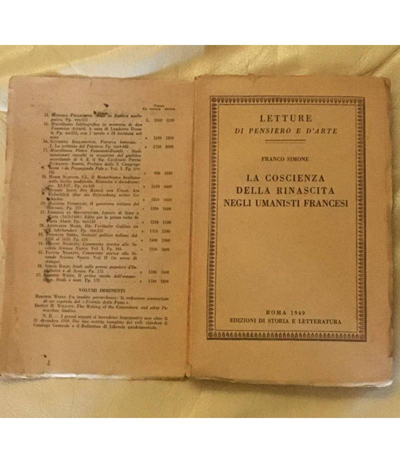 La coscienza della rinascita negli umanisti francesi