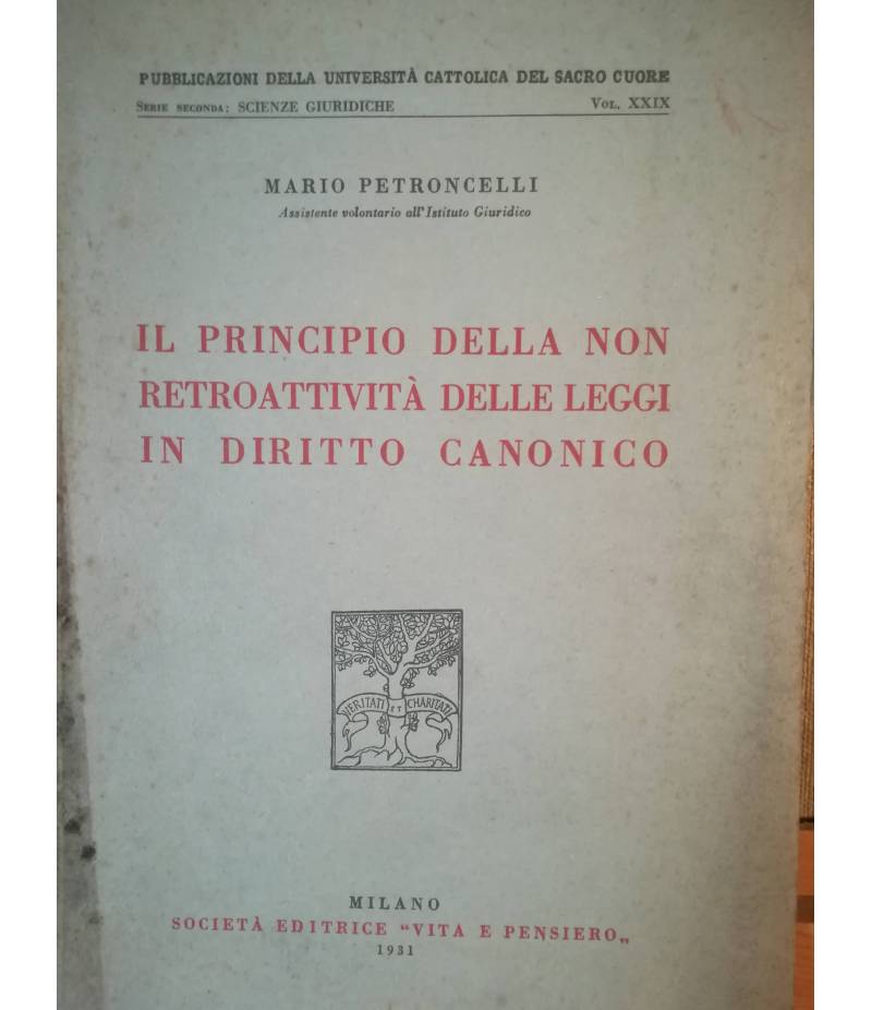 Il principio di non retroattività delle leggi in diritto canonico