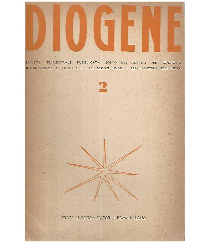Diogene. Rivista trimestrale. 1954 n. 2
