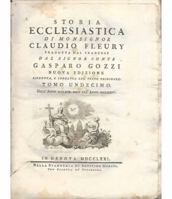 Storia ecclesiastica di monsignor Claudio Fleury. Tomo undicesimo