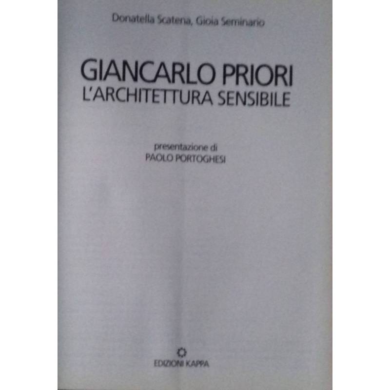 Giancarlo Priori. L'Architettura sensibile