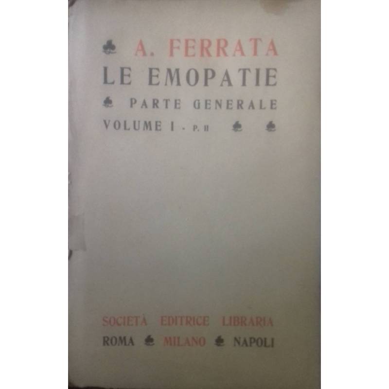 Le emopatie. Parte generale, volume 1 - p. II