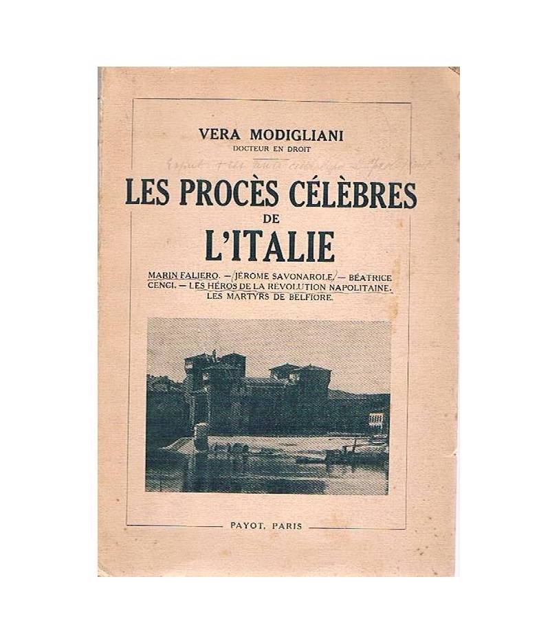 Les proces celebres de l'Italie modigliani