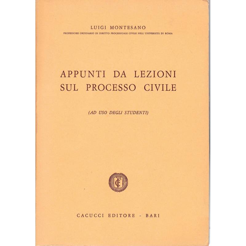 Appunti da lezioni sul processo civile