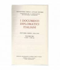 I documenti diplomatici italiani. Volume XIII