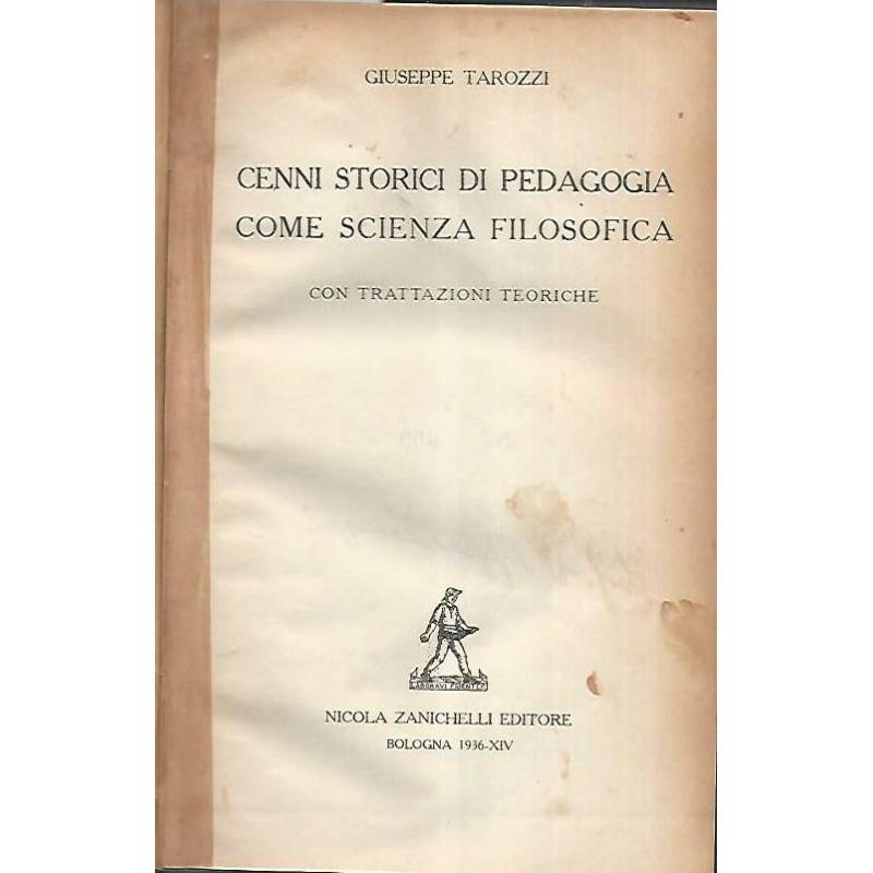 Cenni storici di pedagogia come scienza filosofica