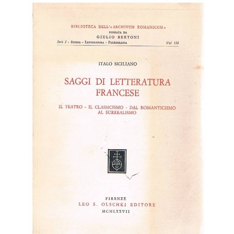 Saggi di letteratura francese