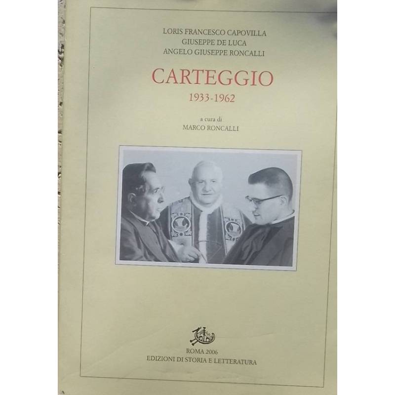 Carteggio 1933-1962