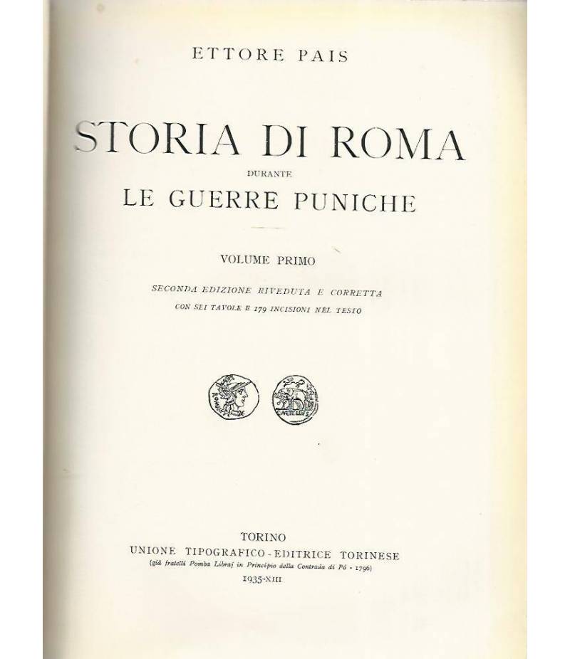 Storia di Roma durante le guerre puniche. Volume I