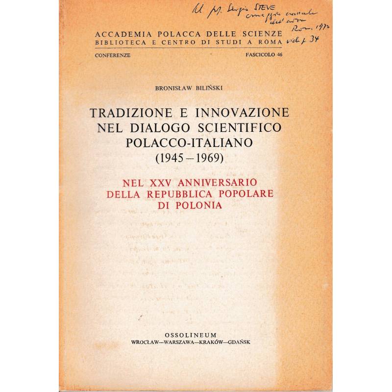 Tradizione e innovazione nel dialogo scientifico polacco-italiano (1945-1969)