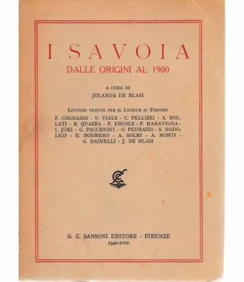 I Savoia dalle origini al 1900