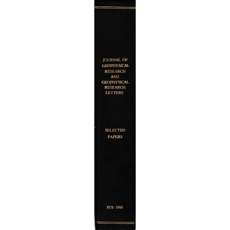 Journal of Geophisical research and Geophisical research letters. Selected papers 1978-1980 vol 83 no C1