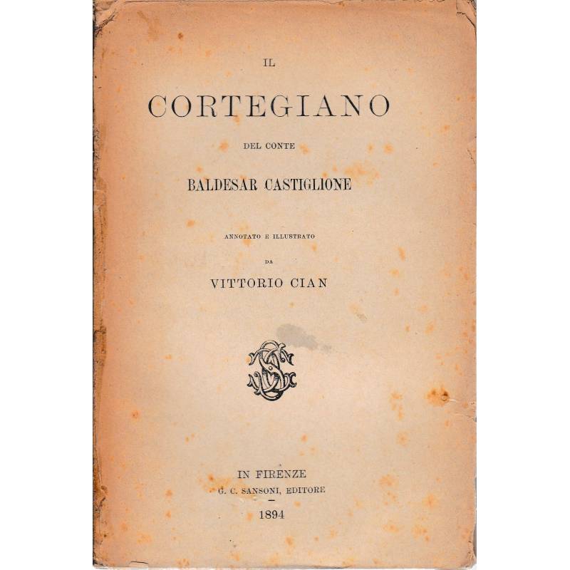 Il cortegiano del Conte Baldesar Castiglione