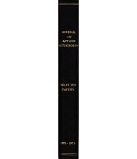 Journal of applied Meteorology. Selected papers. Vol. 11 1972-1974