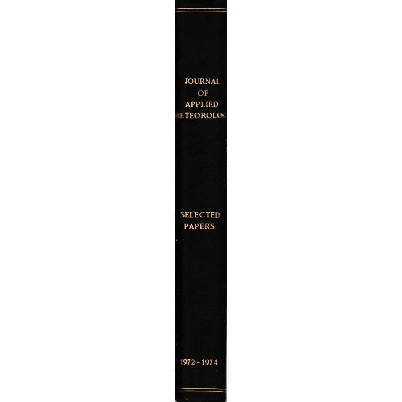 Journal of applied Meteorology. Selected papers. Vol. 11 1972-1974