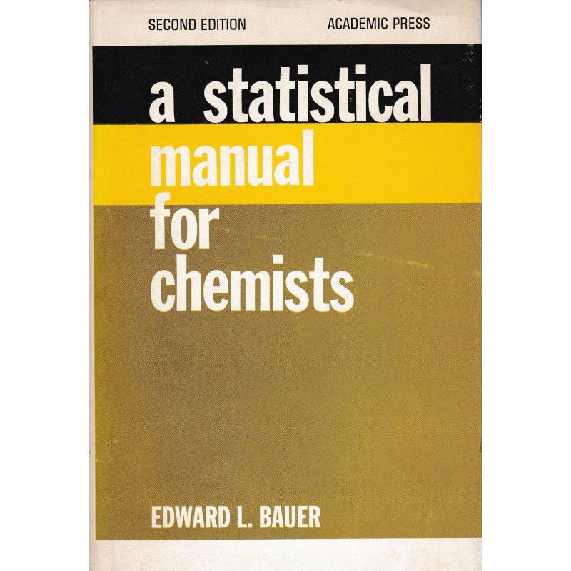 A statistical manual for chemists