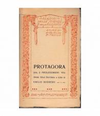 Protagora (vol I) Prolegomeni: Vita Opere Stile Dottrina
