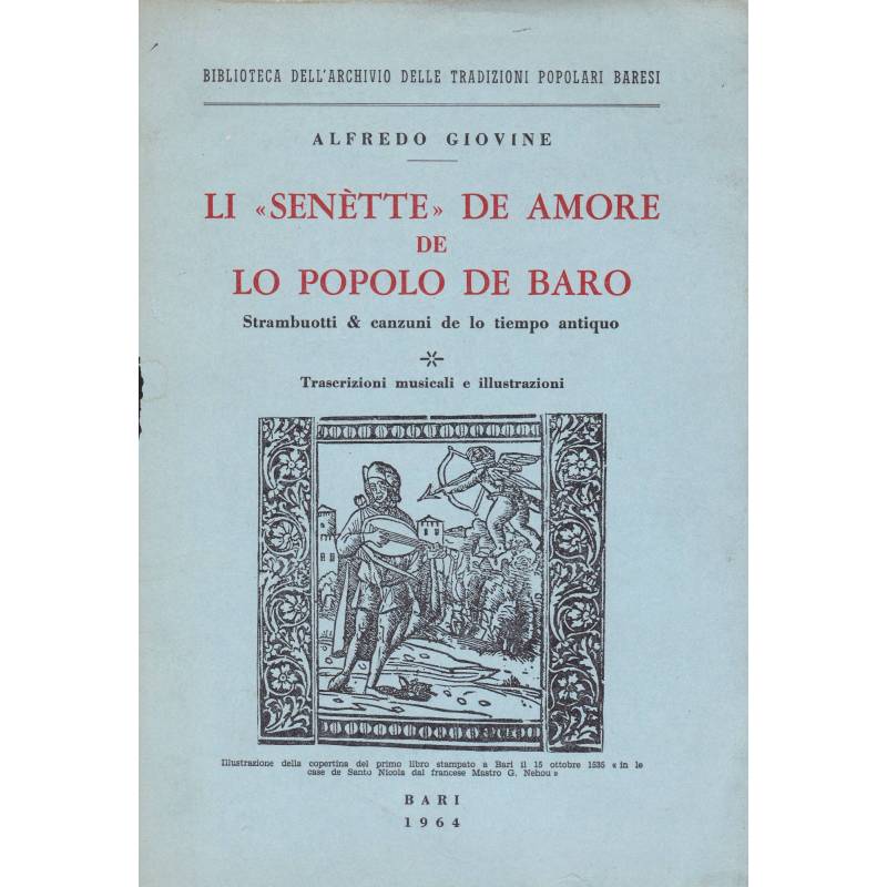 Li "senette" de amore de lo popolo de Baro. Strambuotti & canzuni de lo tiempo antiquo.