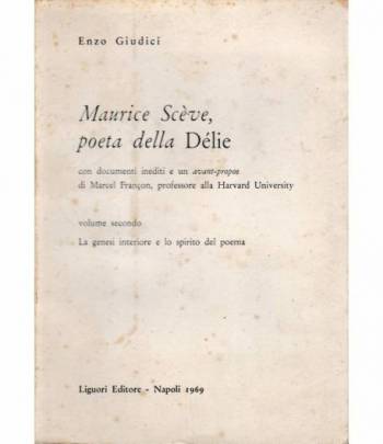 Maurice Scève poeta della Délie  2° vol.