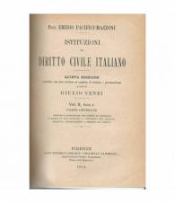 Istituzioni di diritto civile italiano. Vol II,parte I