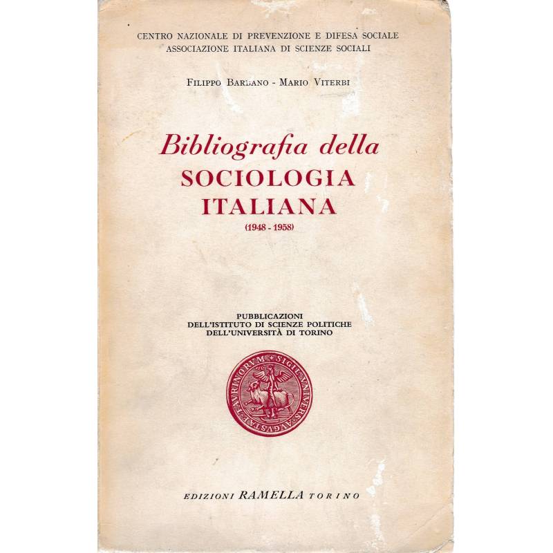 Bibliografia della sociologia italiana (1948-1958)