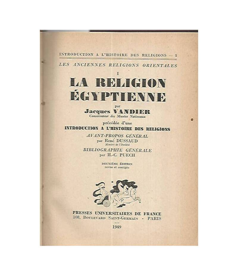 La religion egyptienne