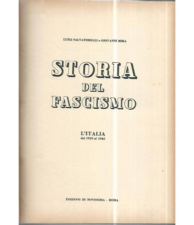 Storia del fascismo