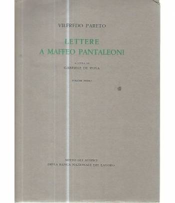 Lettere a Maffeo Pantaleoni. Voll 1-2-3
