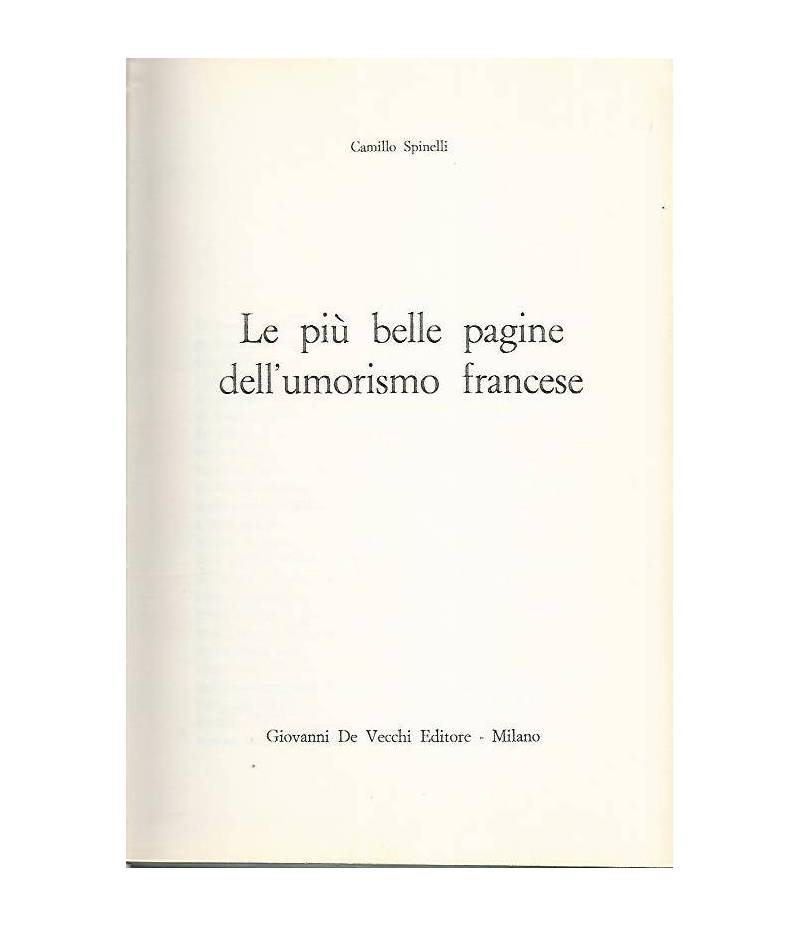 Le più belle pagine dell'umorismo francese