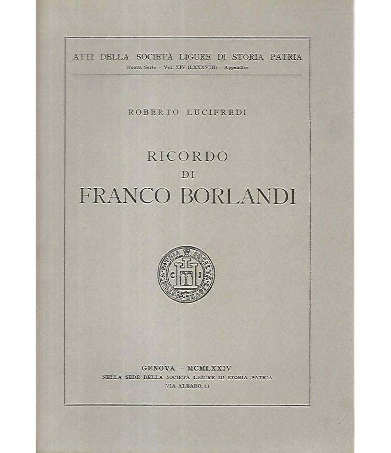 Ricordo di Franco Borlandi