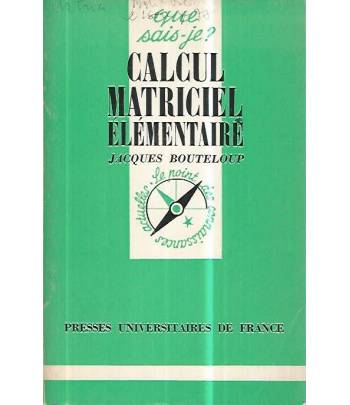 Calcul matriciel elementaire