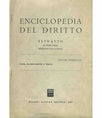 Enciclopedia del diritto. Estratto dal XXXI volume