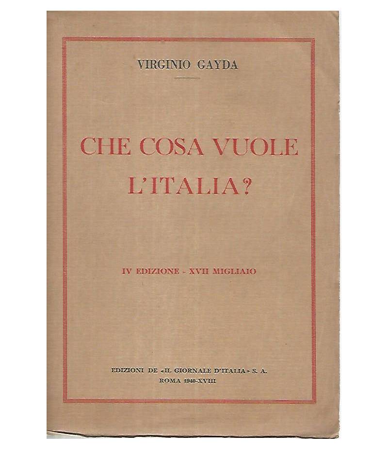 Che cosa vuole l'Italia?